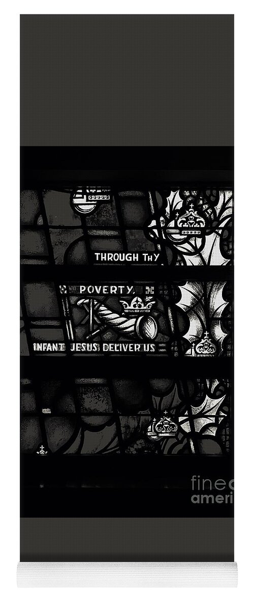 Religious Yoga Mat featuring the photograph Through Thy Poverty, Jesus, Deliver Us by Frank J Casella