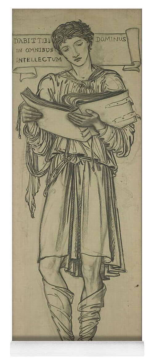 19th Century Art Yoga Mat featuring the drawing Timothy by Edward Burne-Jones