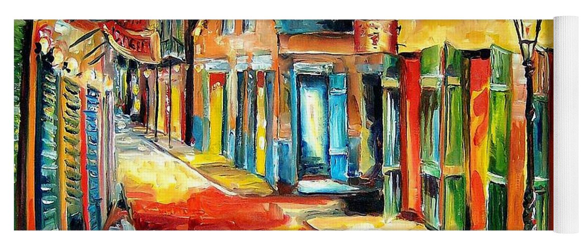 New Orleans Yoga Mat featuring the painting Toulouse Street, New Orleans by Diane Millsap