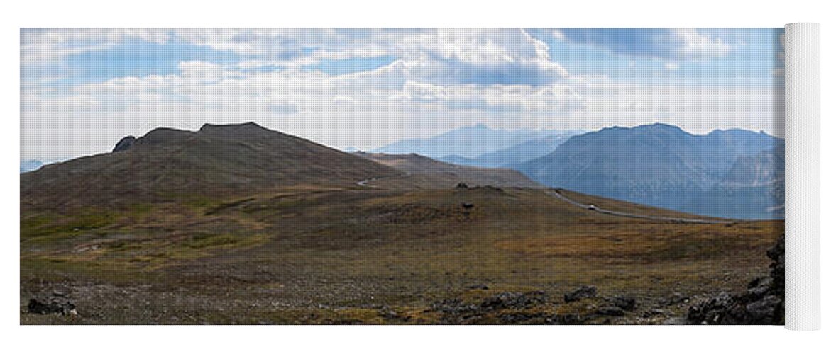 Mountain Yoga Mat featuring the photograph Trail Ridge Road Arctic Panorama by Nicole Lloyd