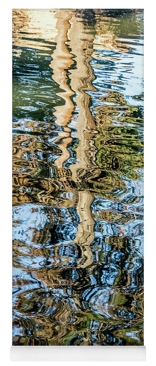 Reflections Yoga Mat featuring the photograph Tree Reflection Abstract by Kate Brown