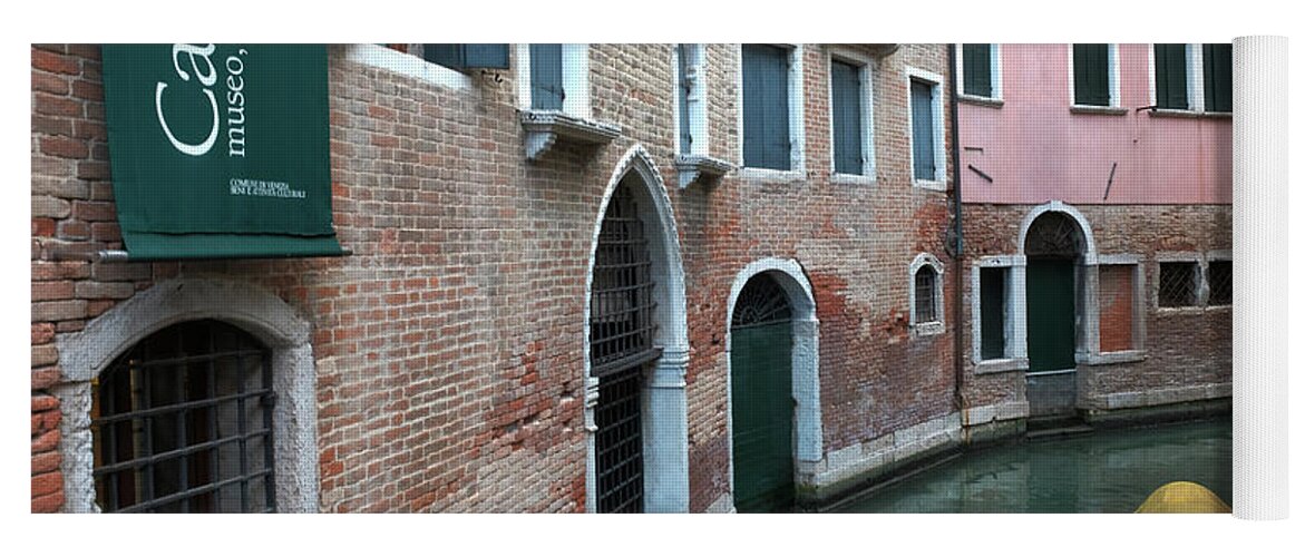 Venetian Streets -canals.carlo Galdoni Museum By Marina Usmanskaya Yoga Mat featuring the photograph Venetian streets -canals. Carlo Galdoni Museum by Marina Usmanskaya