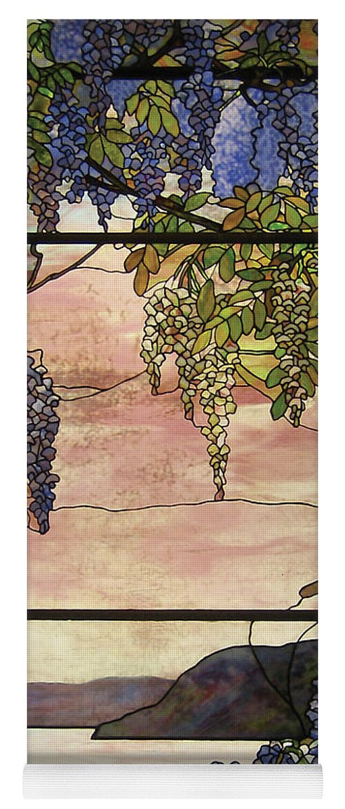 Tiffany Yoga Mat featuring the painting View of Oyster Bay by Louis Comfort Tiffany