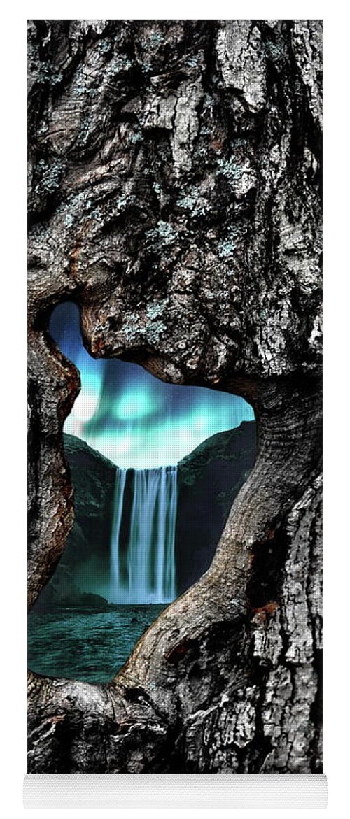Waterfall Yoga Mat featuring the photograph View to Another World by Andrea Kollo