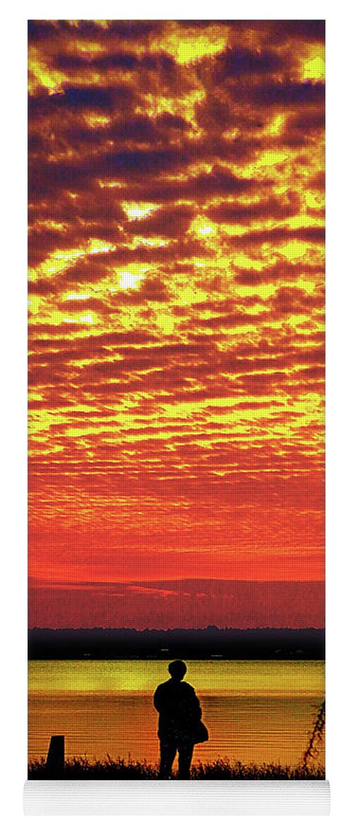 Sunrise Yoga Mat featuring the photograph Vignette version of blue starke by Jeff Kurtz