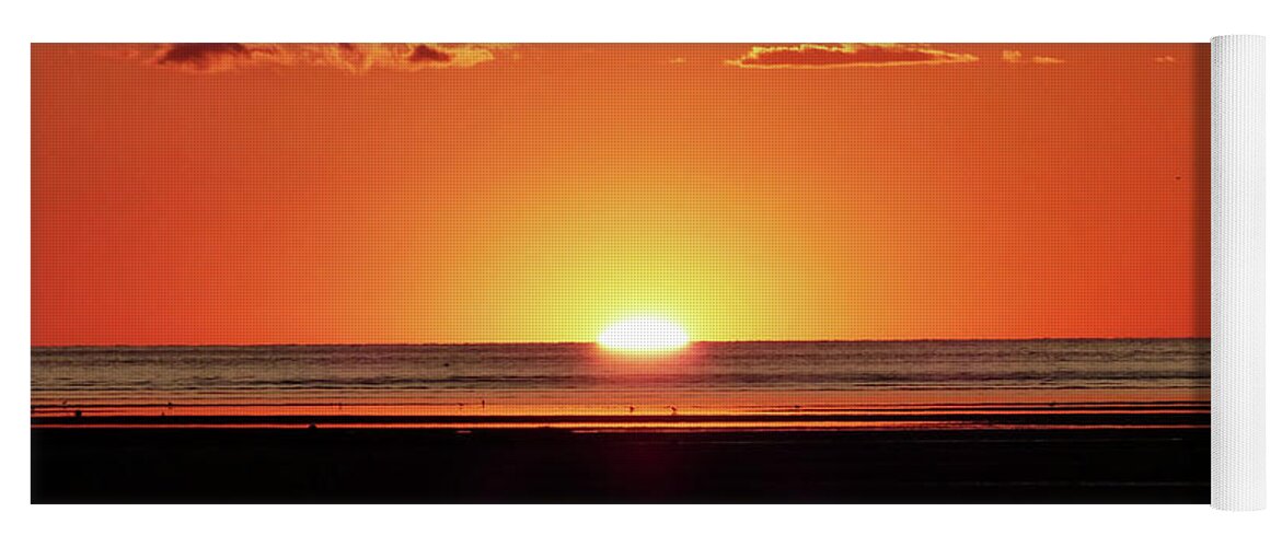 Cape Cod Yoga Mat featuring the photograph Vivid Low Tide Sunset 300 by Sharon Williams Eng
