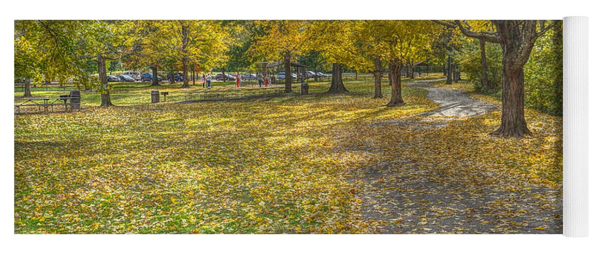 Nature Yoga Mat featuring the photograph Walk in the Park @ Sharon Woods by Jeremy Lankford