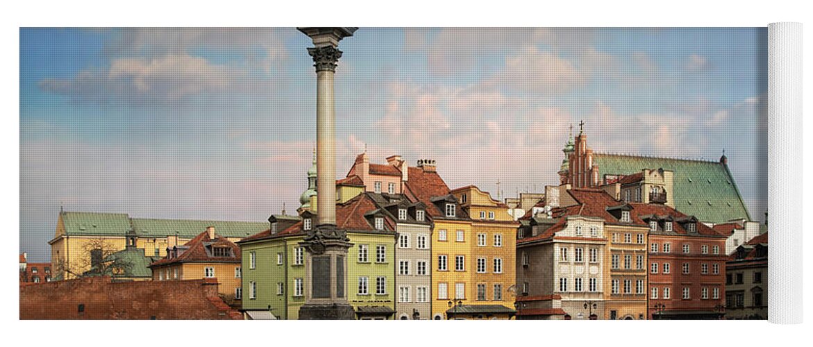 Warsaw Yoga Mat featuring the photograph Warsaw on a sunny morning by Jaroslaw Blaminsky
