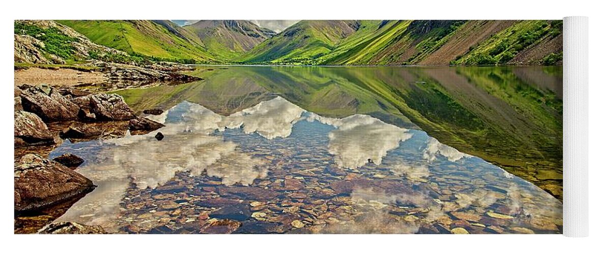 Wastwater Yoga Mat featuring the photograph Wastwater Lake District by Martyn Arnold