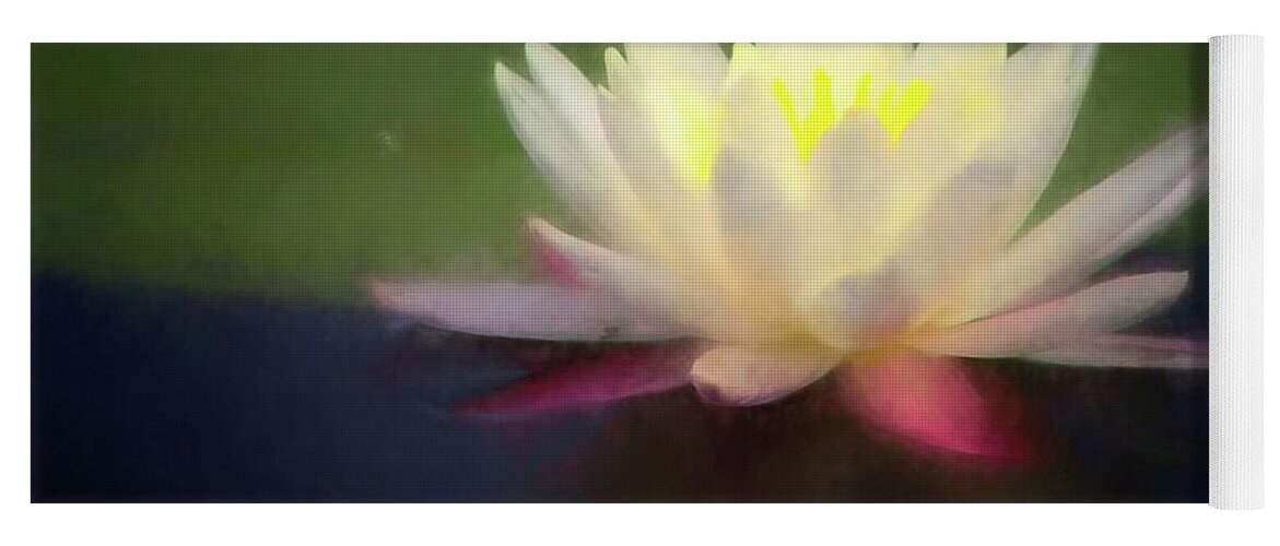 Flower Yoga Mat featuring the digital art Water Lily 1 by Steve DaPonte