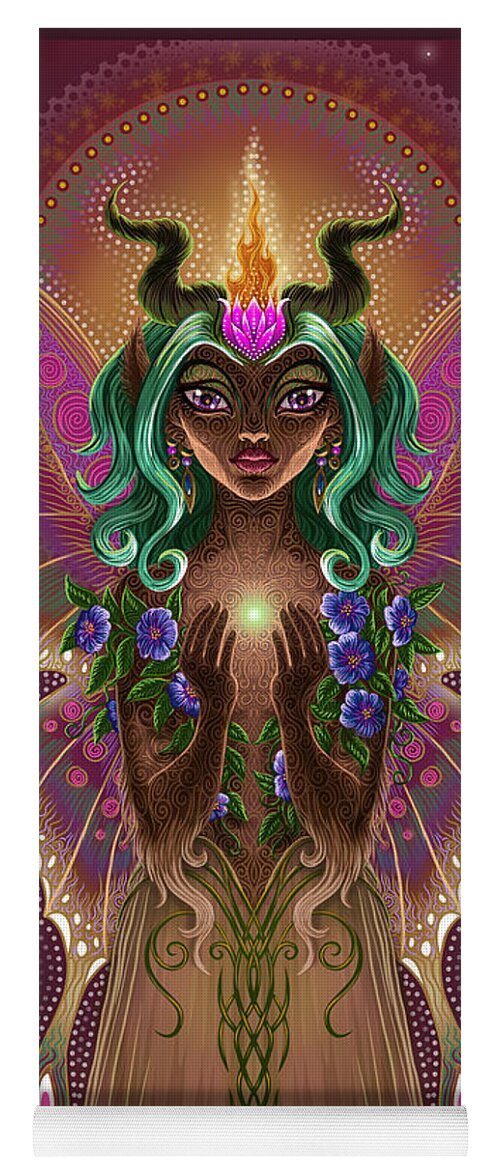 Fairy Yoga Mat featuring the painting Wild Gift by Cristina McAllister