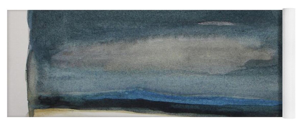 Winter Yoga Mat featuring the painting Winter Night by Vesna Antic