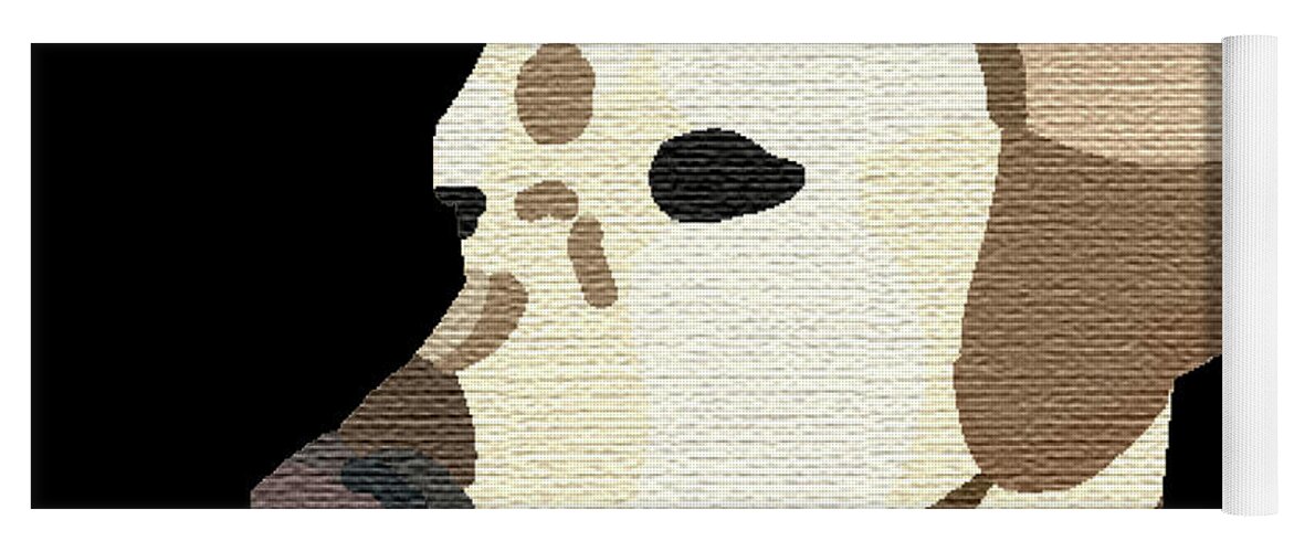 Labrador Yoga Mat featuring the digital art Writer by Caroline Elgin