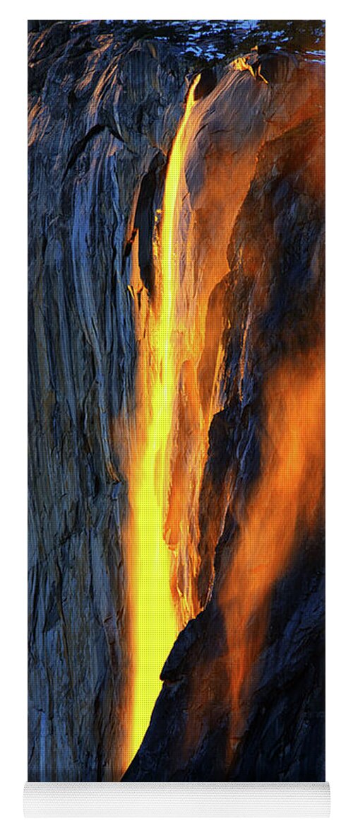 Yosemite Yoga Mat featuring the photograph Yosemite Fire and Ice by Greg Norrell