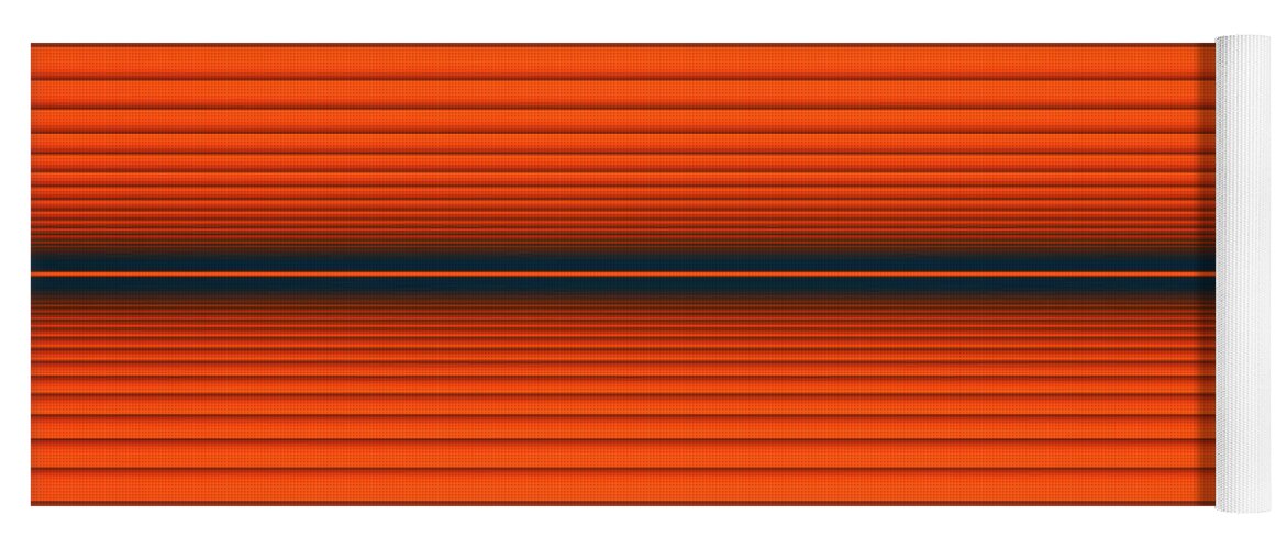 Horizontal Lines Yoga Mat featuring the digital art # 239 by Marko Sabotin