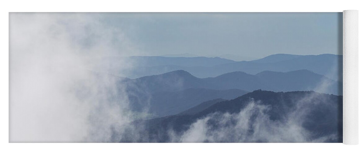 Mountain Yoga Mat featuring the photograph Above the Clouds #1 by Linda Lees