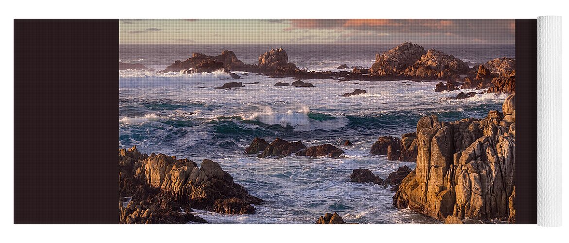 Asilomar State Beach Yoga Mat featuring the photograph Asilomar State Beach #1 by Derek Dean