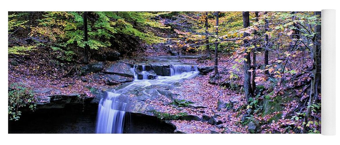  Yoga Mat featuring the photograph Blue Hen Falls by Brad Nellis