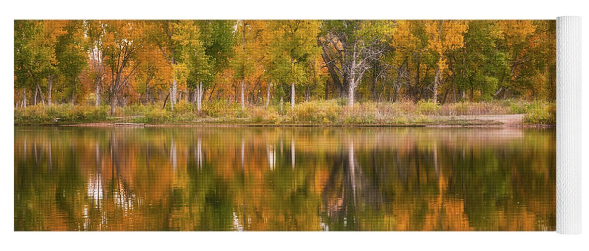 Chatfield Lake Yoga Mat featuring the photograph Colors of Chatfield #1 by Darren White