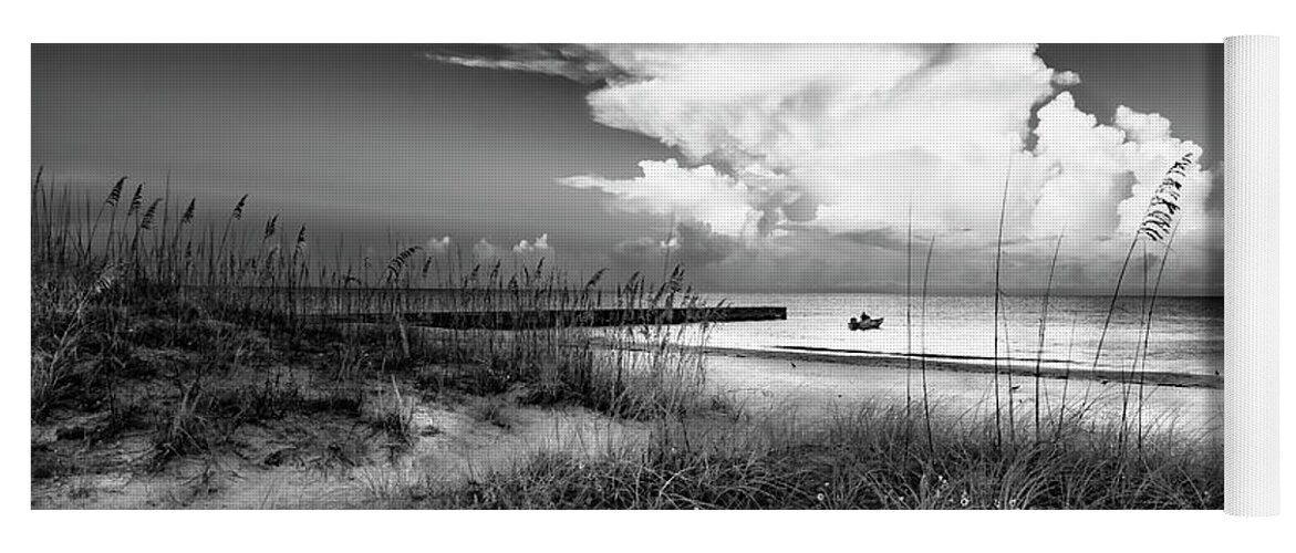 Coquina Beach Yoga Mat featuring the photograph Coquina Beach Morning #1 by ARTtography by David Bruce Kawchak