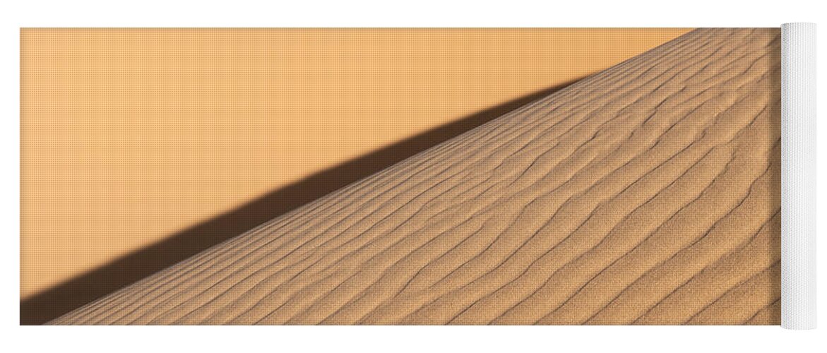 Sand Dune Yoga Mat featuring the photograph Diagonal Sand Dune by Peter Boehringer