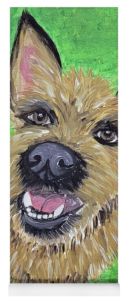 Dwp Pet Portraits Yoga Mat featuring the painting DWP Perry Hall #1 by Ania M Milo