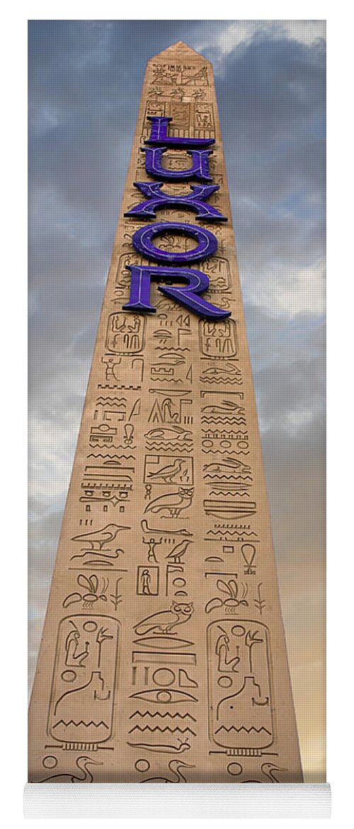 Obelisk Yoga Mat featuring the photograph Luxor Obelisk Vegas #1 by Chris Smith