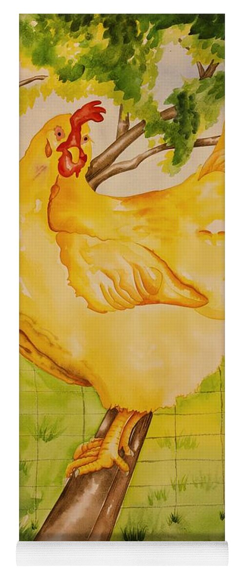 Farm Animals Yoga Mat featuring the painting Cosmos  by Kandyce Waltensperger