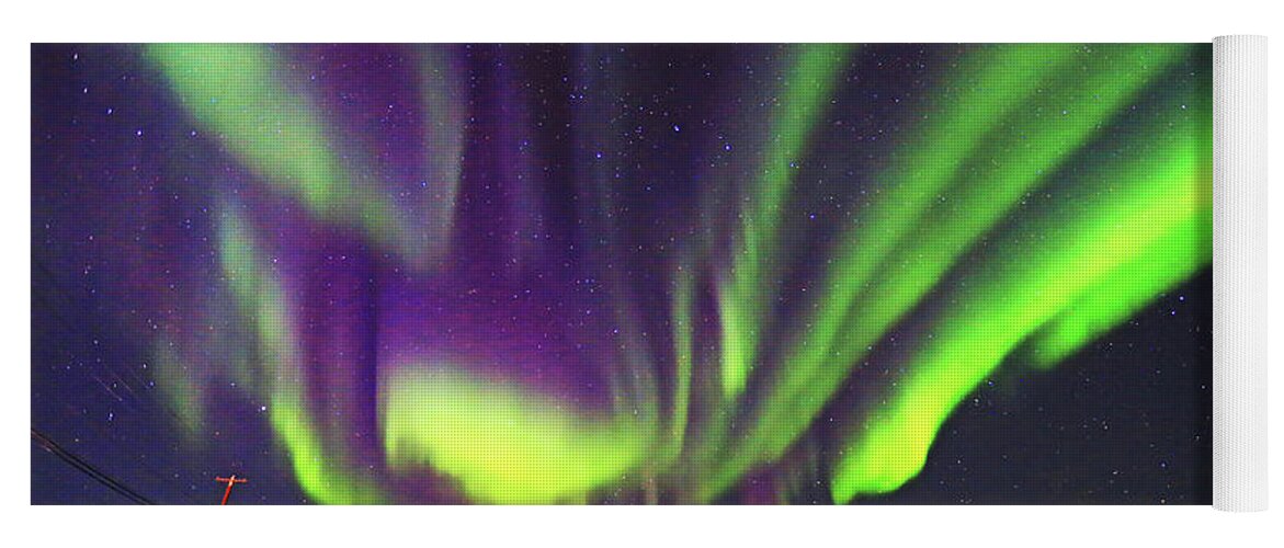 Northern Lights Yoga Mat featuring the photograph Northern Lights #1 by Shixing Wen