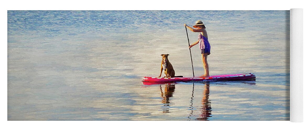 2/24/21 Yoga Mat featuring the digital art Paddling Buddies #2 by Louise Lindsay