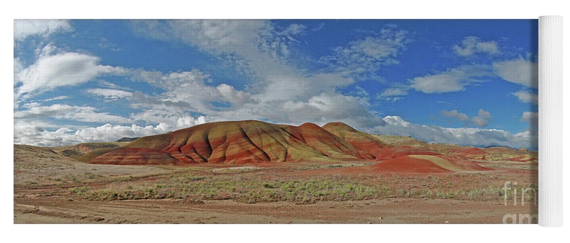 Painted Hills Yoga Mat featuring the photograph Painted Hills #1 by Gary Wing