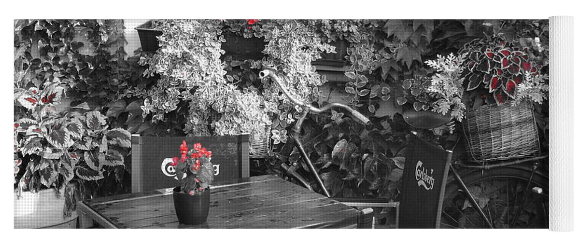 Restaurant Yoga Mat featuring the photograph RED by Thomas Schroeder