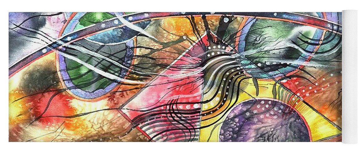 Revelation Series Yoga Mat featuring the painting Revelation Series 2023 NM #1 by Glen Neff
