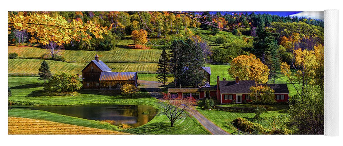 Barn Yoga Mat featuring the photograph Sleepy Hollow Farm #1 by Scenic Vermont Photography