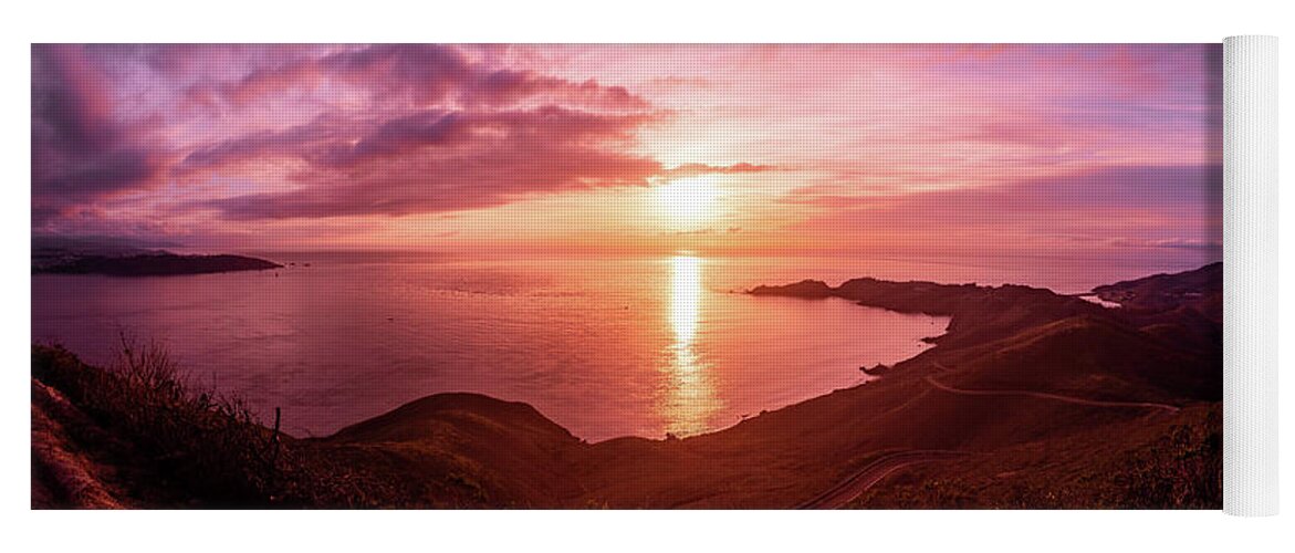 Bonito Point Yoga Mat featuring the photograph Sunset at Bonito Point #1 by Alexander Fedin