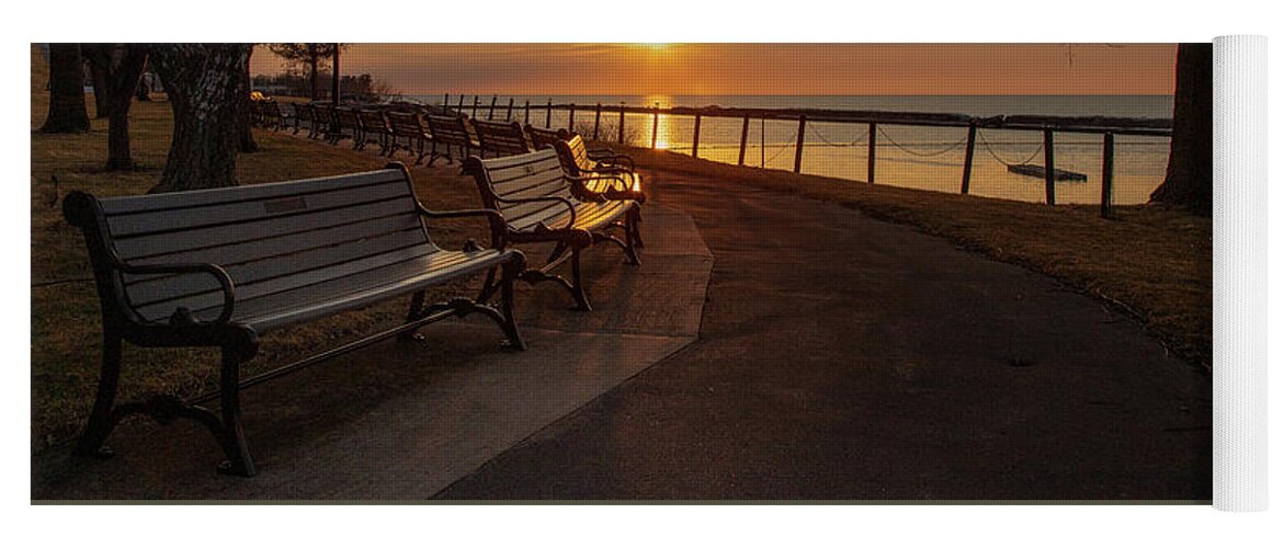 Sunset Yoga Mat featuring the photograph Sunset at Breitbeck Park II by Rod Best