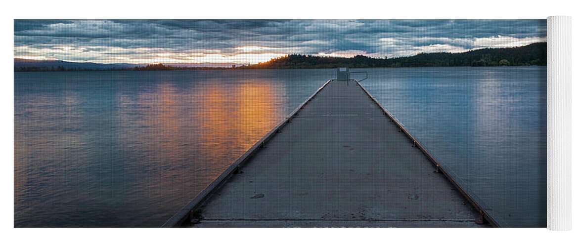 Flathead Lake Yoga Mat featuring the photograph The Dock by Mike Lee