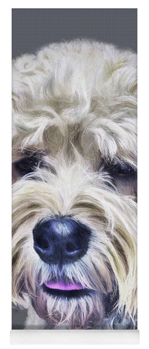 Dog Yoga Mat featuring the digital art Untitled #1 by Diane Chandler