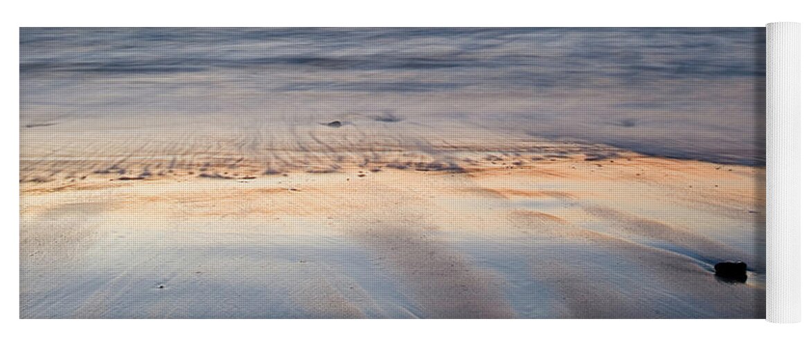 Travel Yoga Mat featuring the photograph Ballynaclash beach at dawn, Blackwater, County Wexford, Ireland. #13 by Ian Middleton