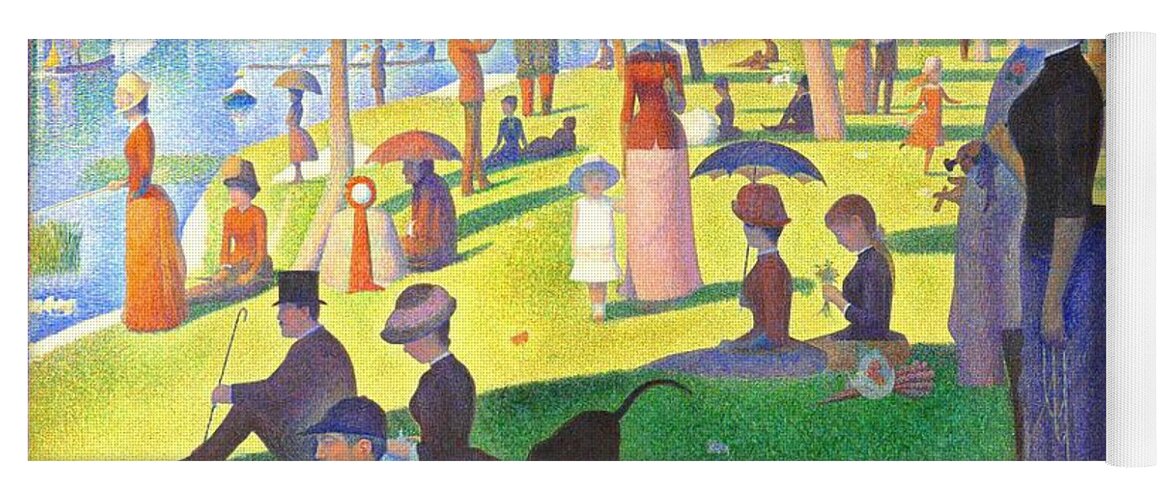 Georges Seurat Yoga Mat featuring the painting A Sunday On La Grande Jatte #4 by Georges Seurat