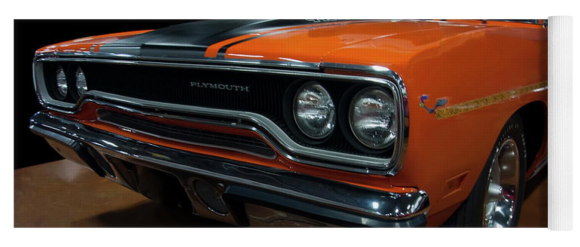 1970s Cars Yoga Mat featuring the photograph 1970 Plymouth Roadrunner by Flees Photos