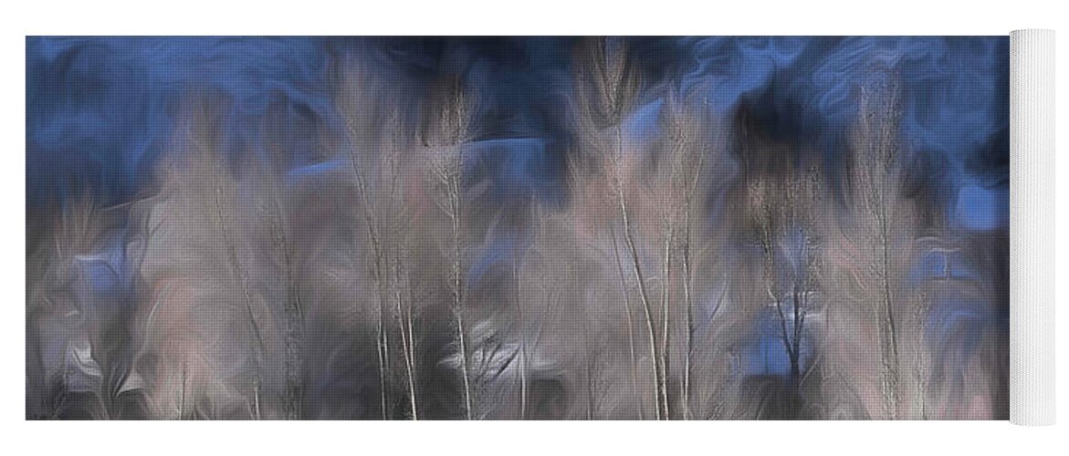 Mist Yoga Mat featuring the photograph Aspenglow on the Roaring Fork River #1 by Wayne King
