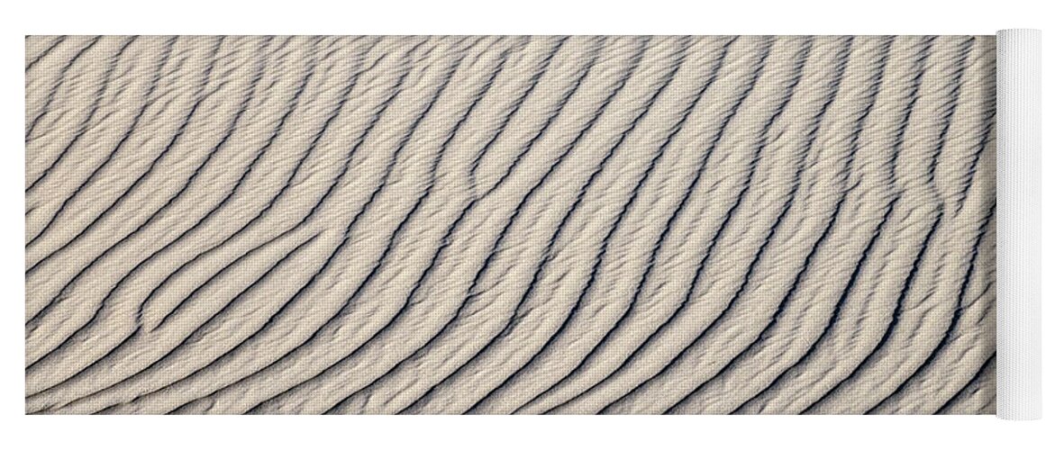 Sand Yoga Mat featuring the photograph Background of sand dunes by Mikhail Kokhanchikov