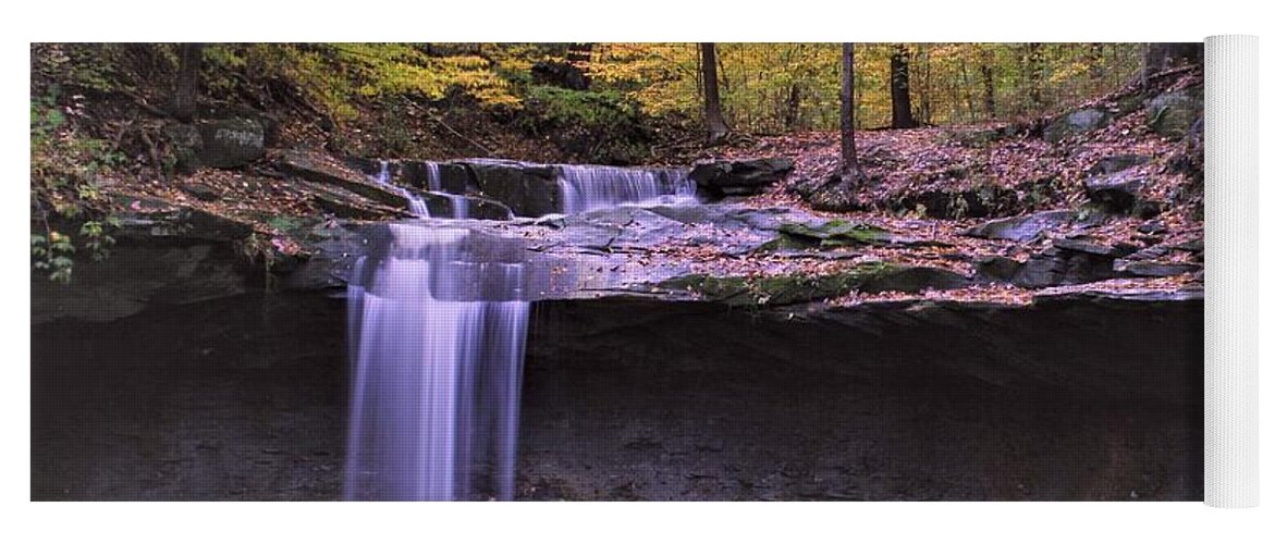  Yoga Mat featuring the photograph Blue Hen Falls by Brad Nellis