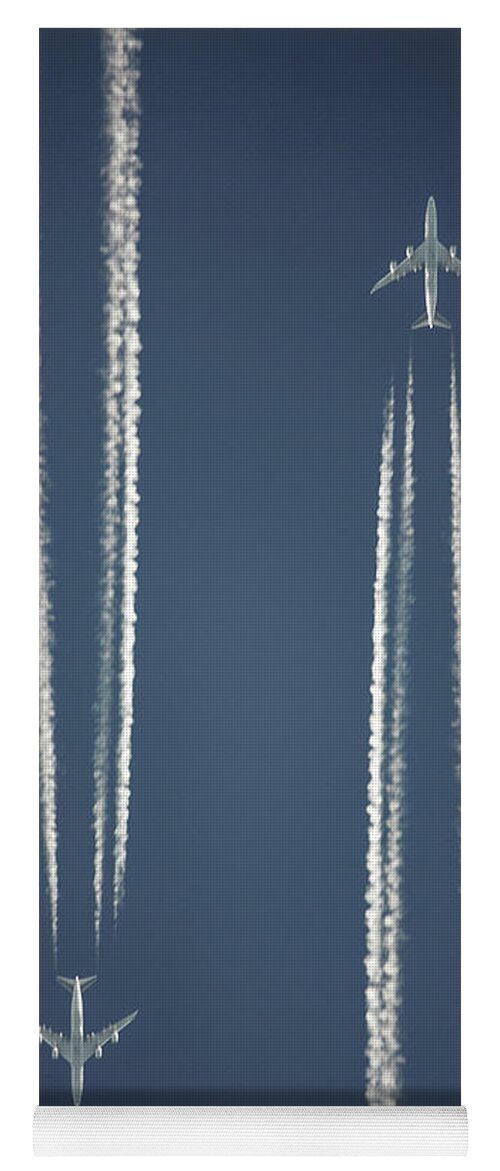 Condensation Yoga Mat featuring the photograph Flight #2 by Greg Bajor