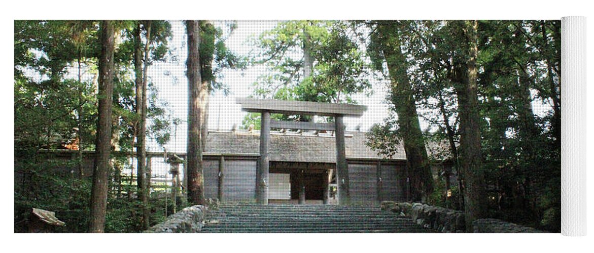 Ise Shrine Yoga Mat featuring the photograph Ise Shrine #2 by Kaoru Shimada