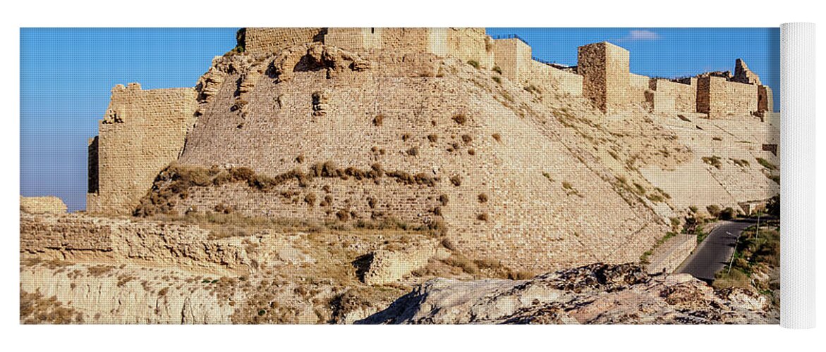 Kerak Castle Yoga Mat featuring the photograph Kerak Castle in Jordan #2 by Karol Kozlowski
