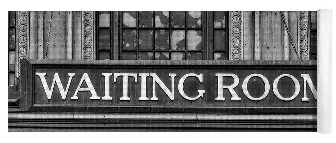 Lackawanna Waiting Room Yoga Mat featuring the photograph Lackawanna RR Waiting Room #2 by Susan Candelario