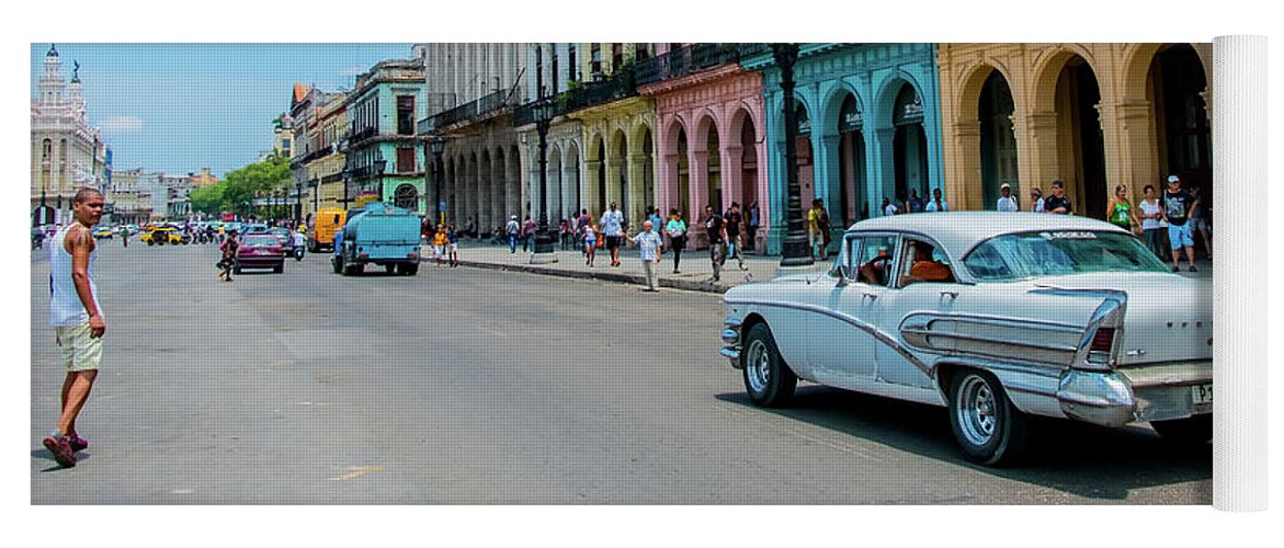 Cuba Yoga Mat featuring the photograph Street photo, Havana. Cuba #2 by Lie Yim