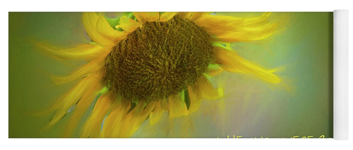 Sunflower Yoga Mat featuring the photograph Sunflower by Cathy Kovarik